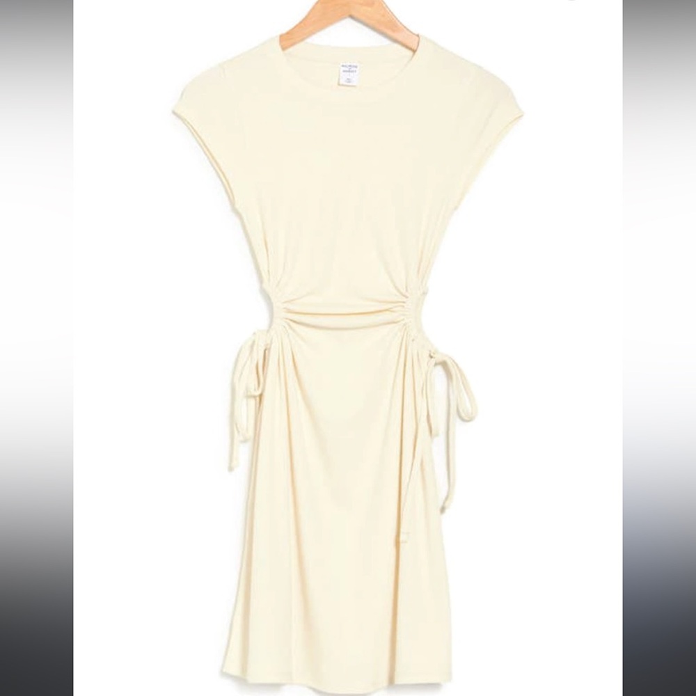 Off White Mini Cut Out dress